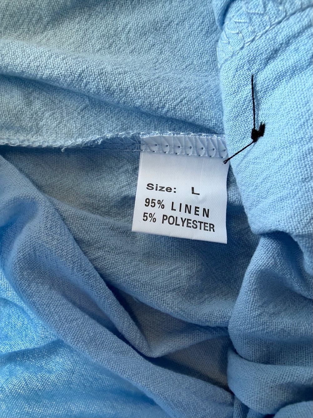 NWOT 3pc Linen Trousers Bundle Size L Button Fly Blue Tan Resort Capsule - Picture 2 of 8
